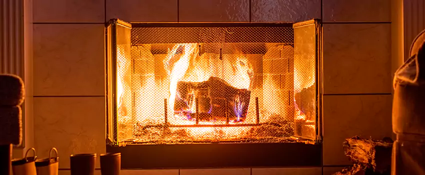 Mendota Hearth Landscape Fireplace Installation in Blaine, Minnesota