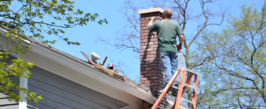Vinyl and PVC Chimney Flashing Installation in Blaine, MN