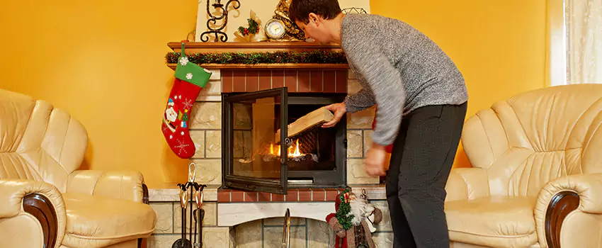 Rusted Metal Fireplace Restoration in Blaine, Minnesota